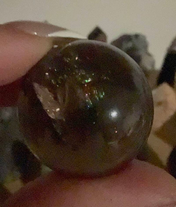 Iris rainbow smoky quartz