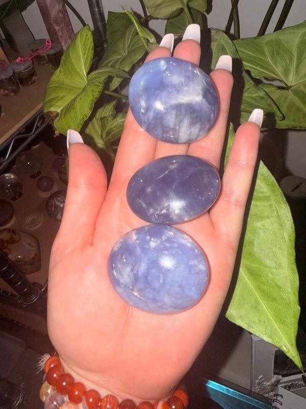 Purple chalcedony palms