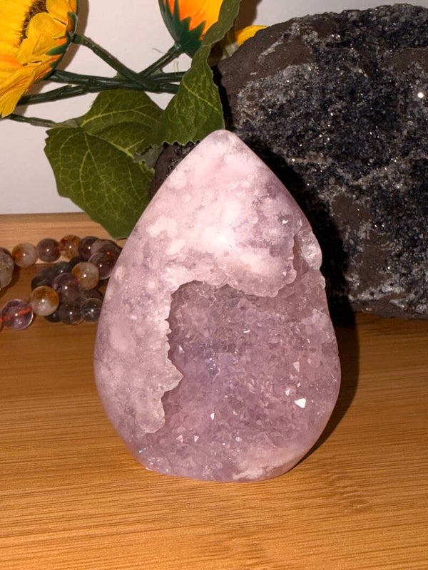 Flower agate amethyst