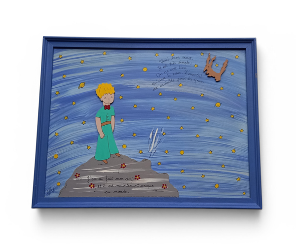 Tableau fait main "Le Petit Prince" Création Artisanale Unique