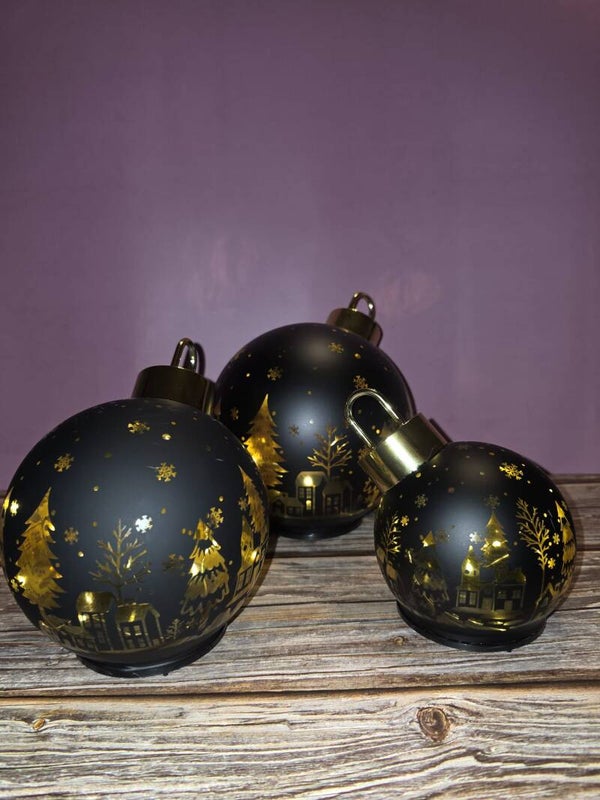 Draaiende kerstballen
