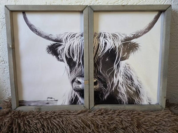 2-luik op canvas