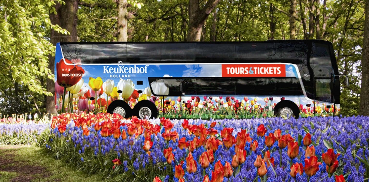 Keukenhof Entrance + Amsterdam Bus Transfer