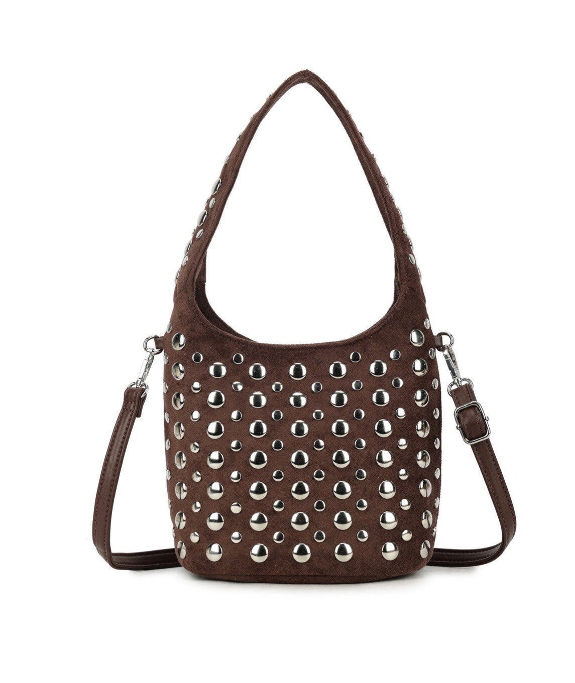 Stud bag brown