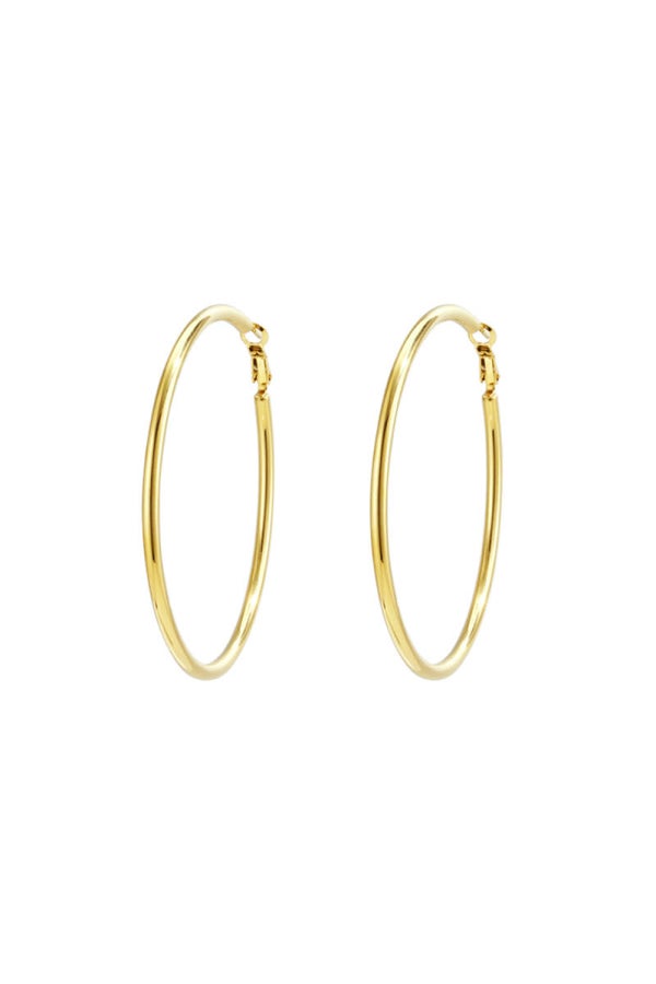 “Basic hoop” earrings