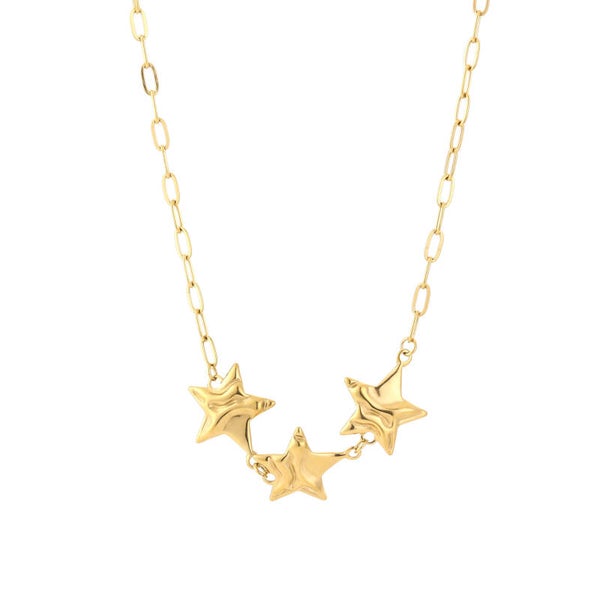“Triple star” necklace