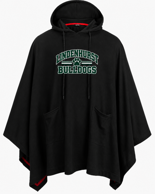 Lindy Stadium Poncho Pullover with Hood