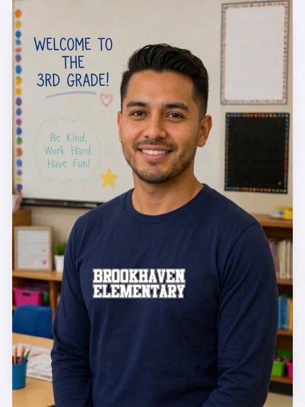 Youth/Adult Long Sleeve T-Shirt with Custom Logo