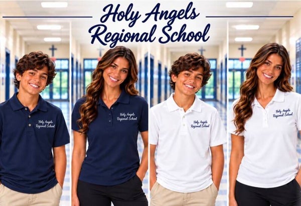 Holy Angels Polo Shirt With Left Front Chest Logo