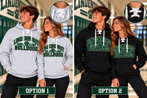 Trendy Lace Up Heavyweight Hooded Sweatshirt