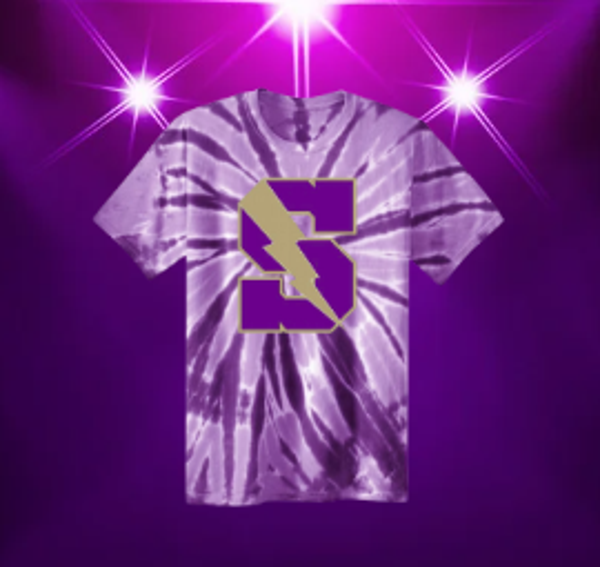 Short Sleeve Purple Tie Dye T-Shirt