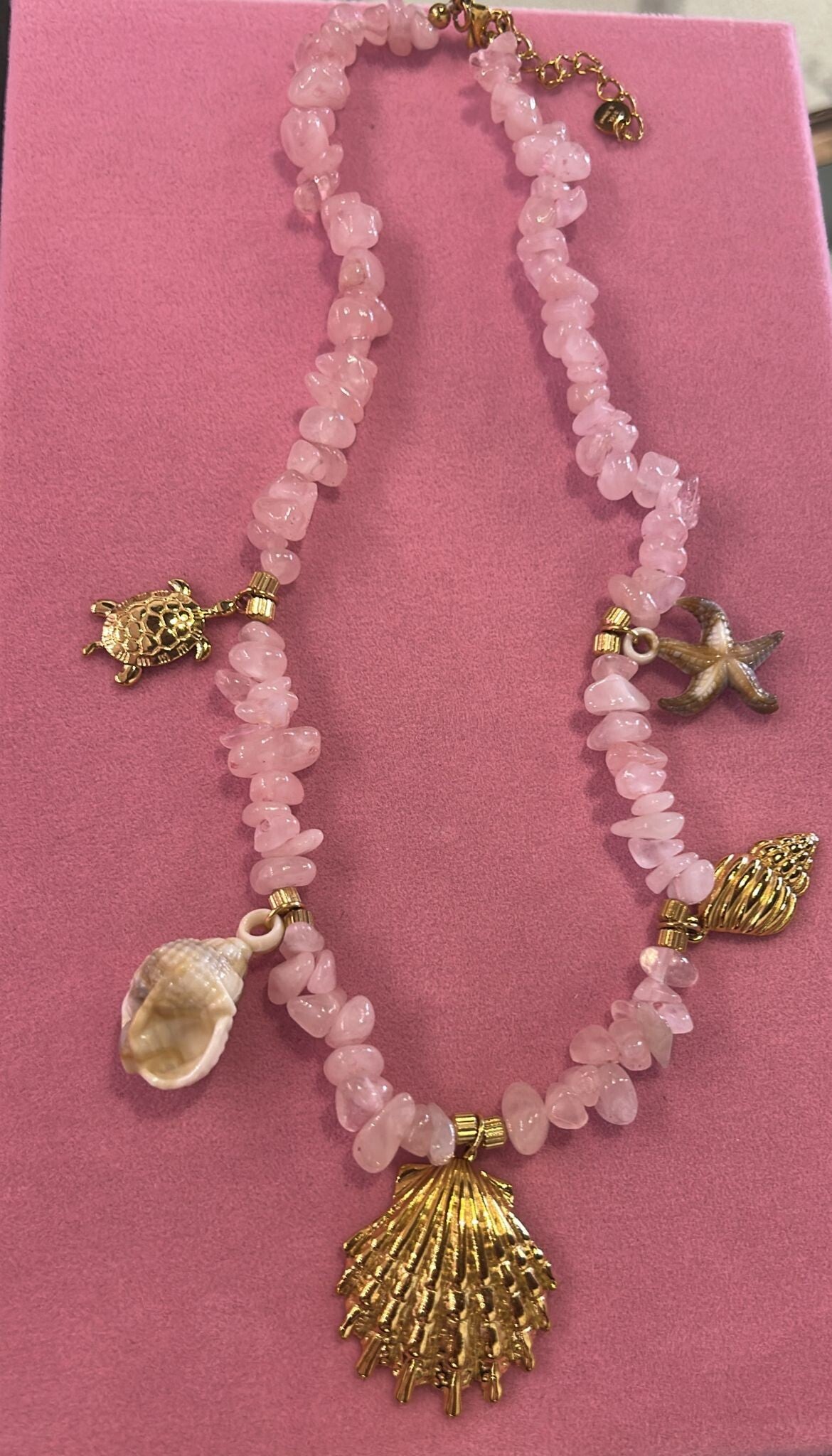 COLLANA ESTIVA CON PIETRE ARGENTINE ROSA