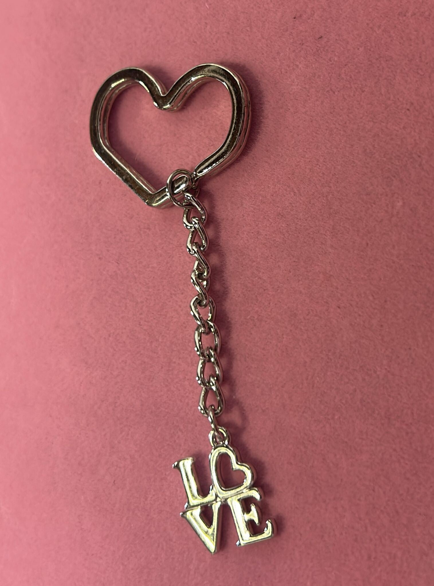 Portachiavi LOVE con strass