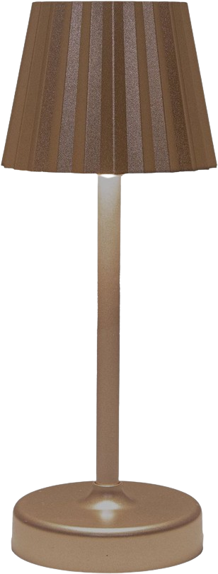 Anna's Collection - Draadloze tafellamp bruin  warm wit led