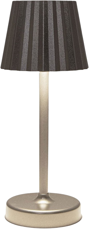 Anna's Collection - Draadloze tafellamp zwart warm wit led