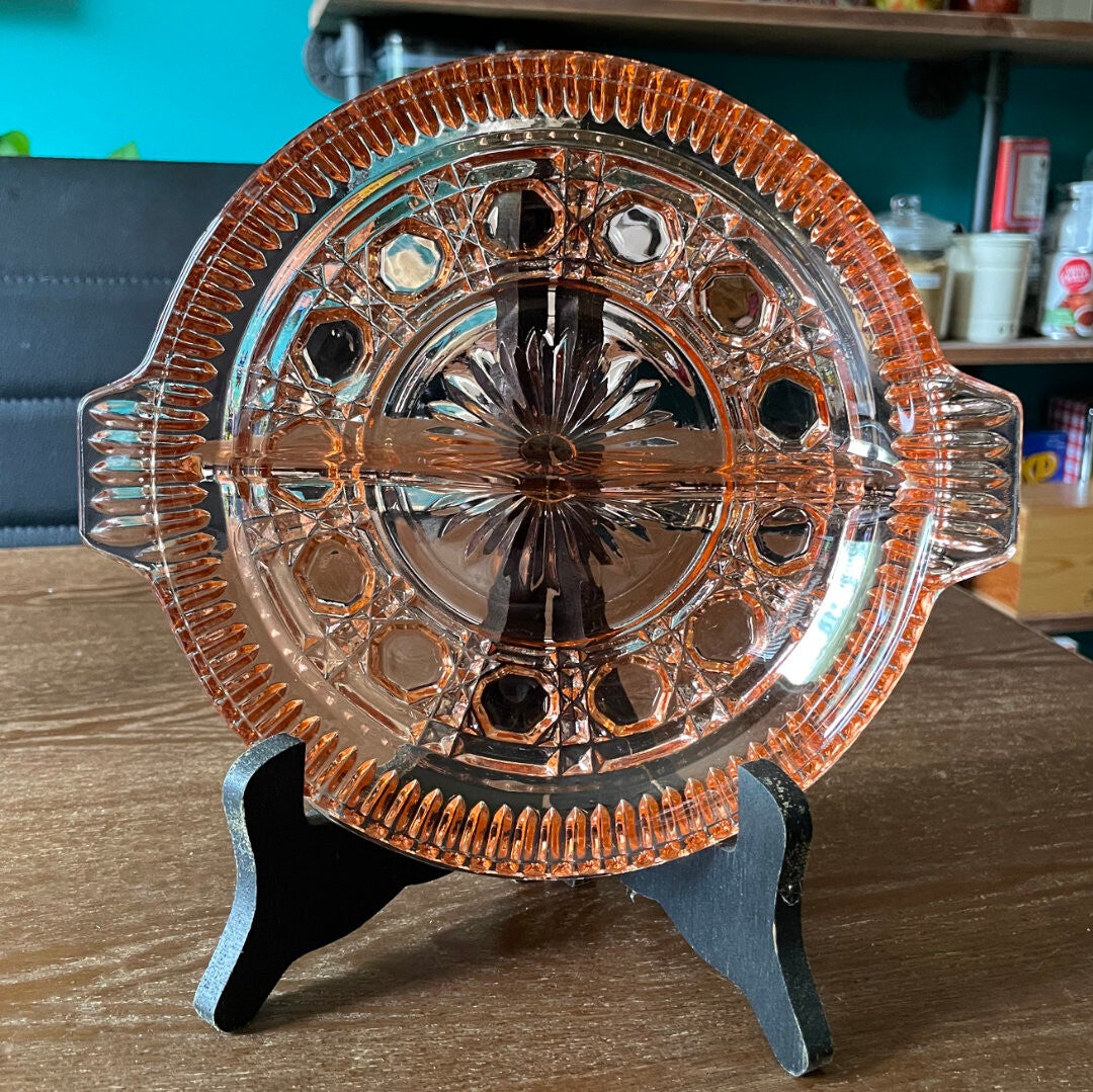 Depression Glass Divided Plate