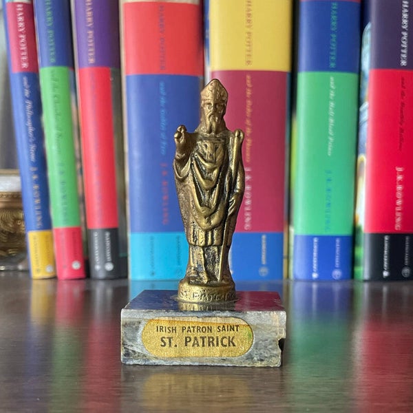 Bronze Irish statuette of St. Patrick