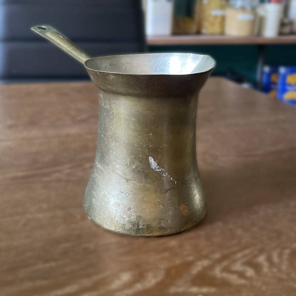 Vintage Brass Turkish Coffee Pot
