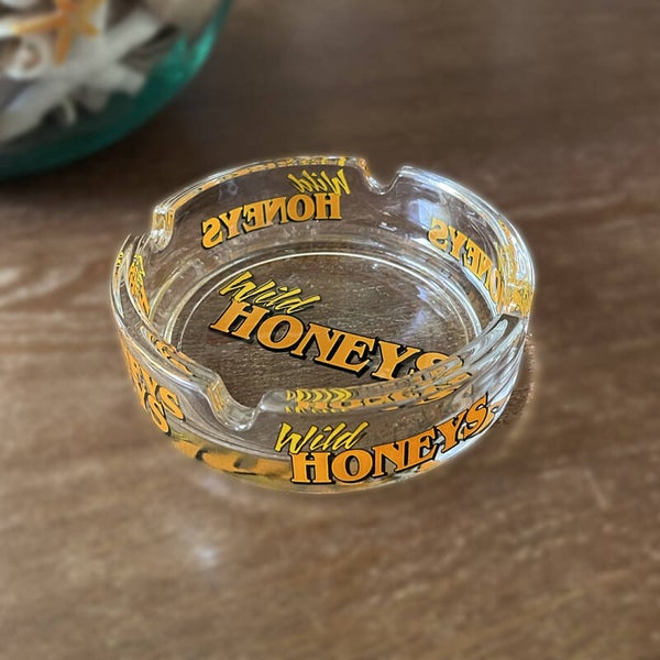 Wild Honeys Glass Ashtray