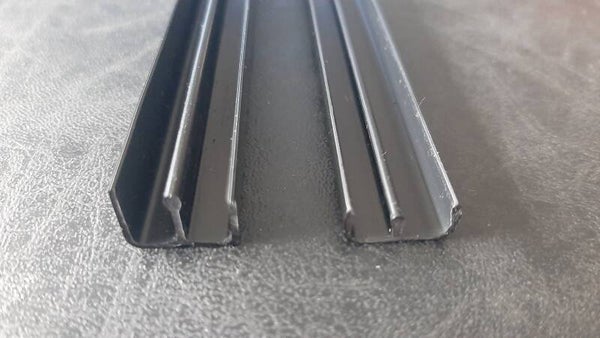Schuifruitensysteem voor 4 mm glas  2750 mm lang  !