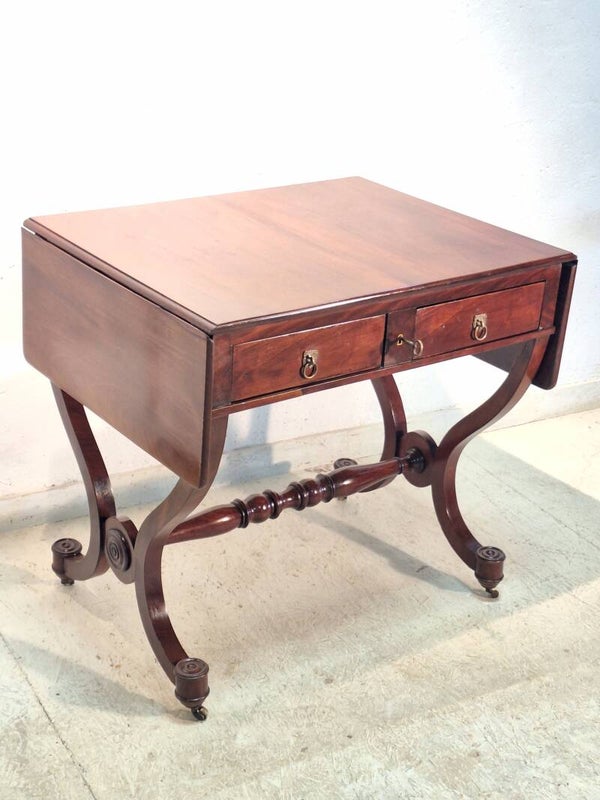 Cod. 263 Tavolo a bandelle in legno di mogano Epoca 800' provenienza Francese