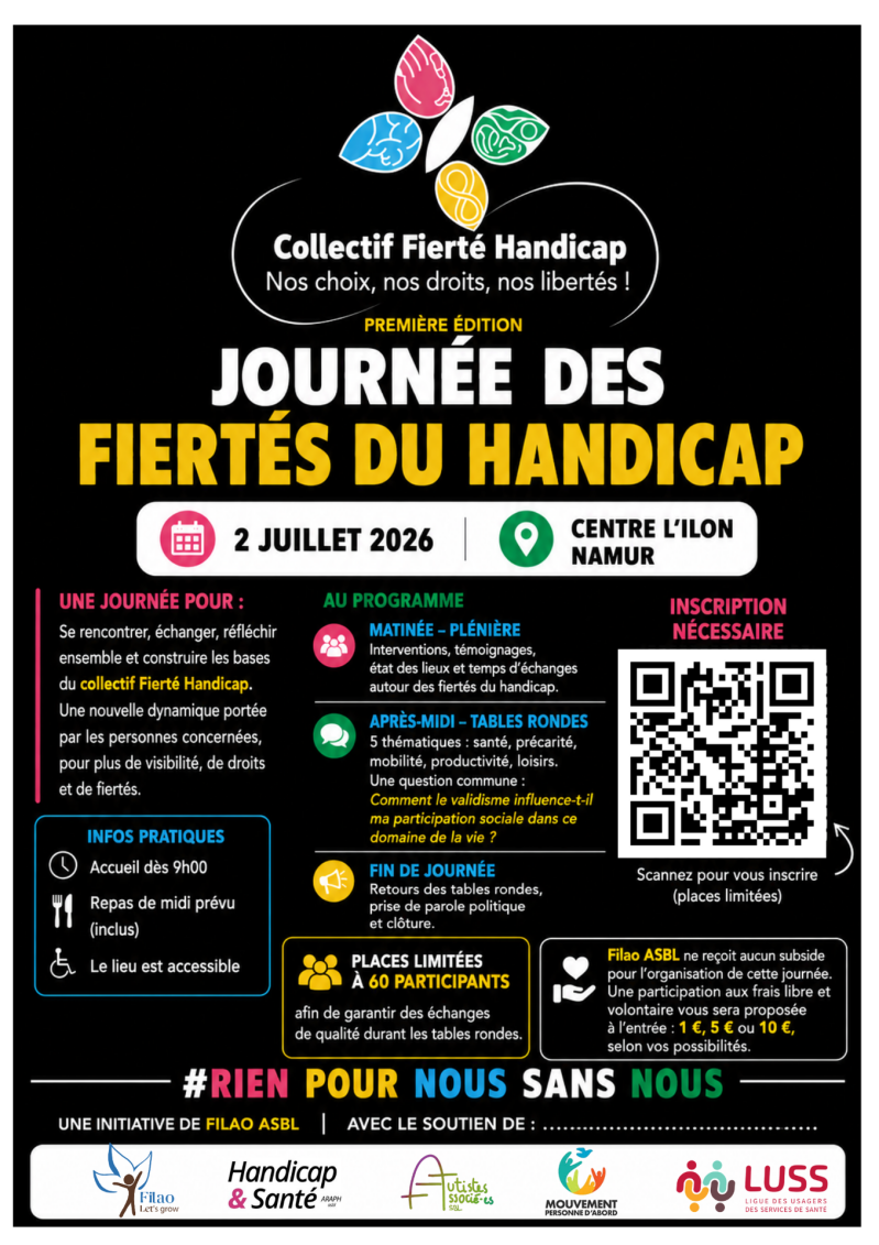 Affiche journée des fiertés du handicap