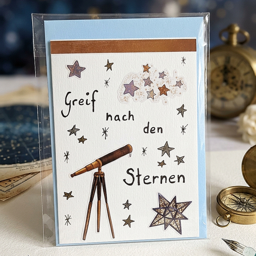 Grußkarte "Sterne"