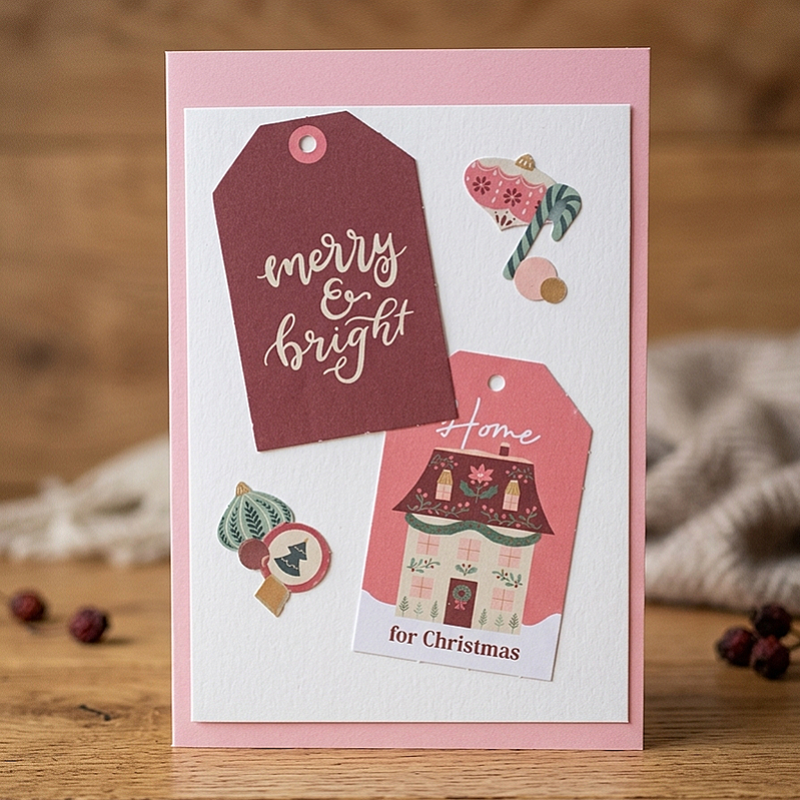 Grußkarte "merry"