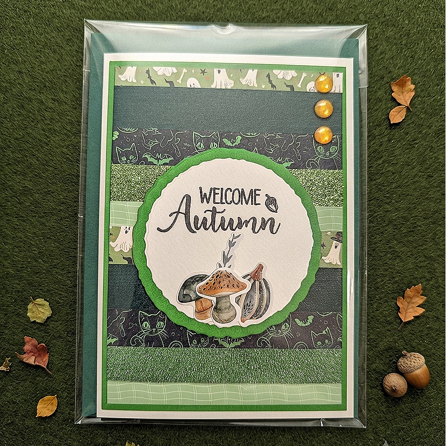 Grußkarte "Autumn grün"