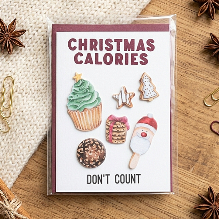 Grußkarte "Christmas Calories"