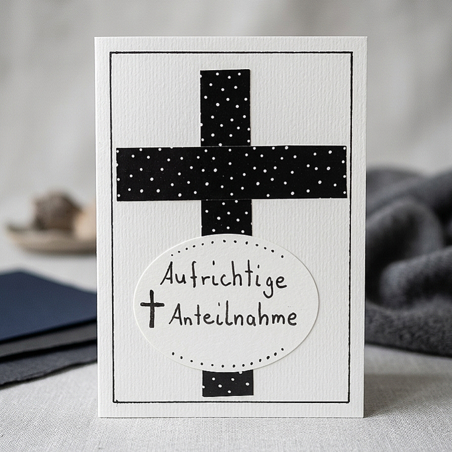 Trauerkarte "Kreuz"