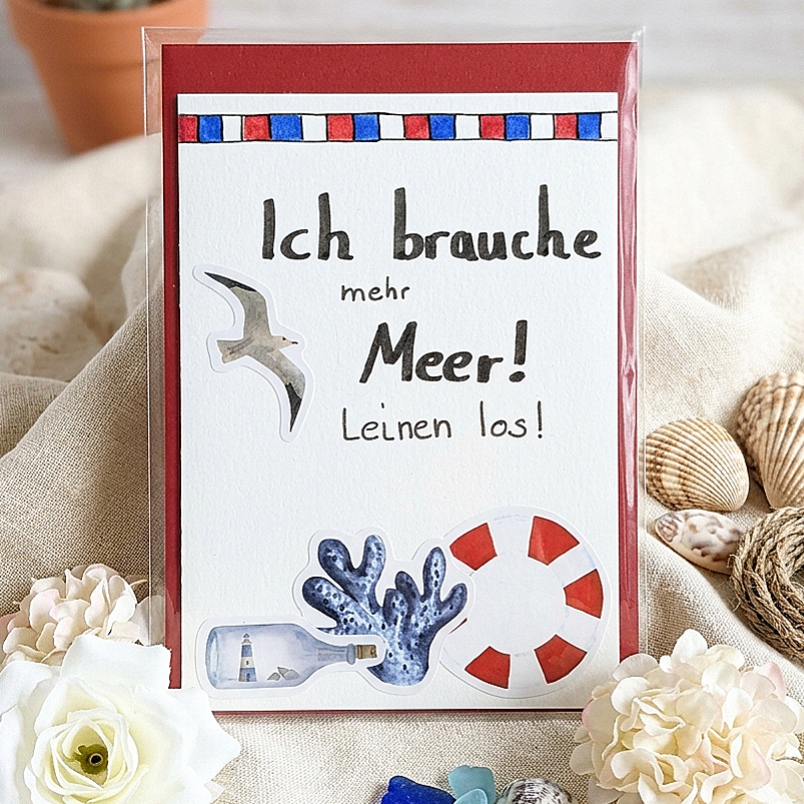 Grußkarte "Meer"