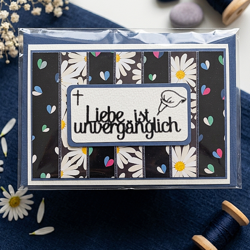 Trauerkarte "Gänseblümchen"