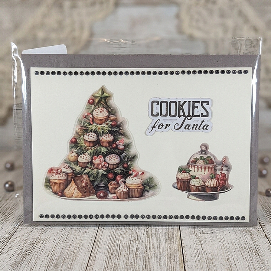 Grußkarte "Cookies schwarz"