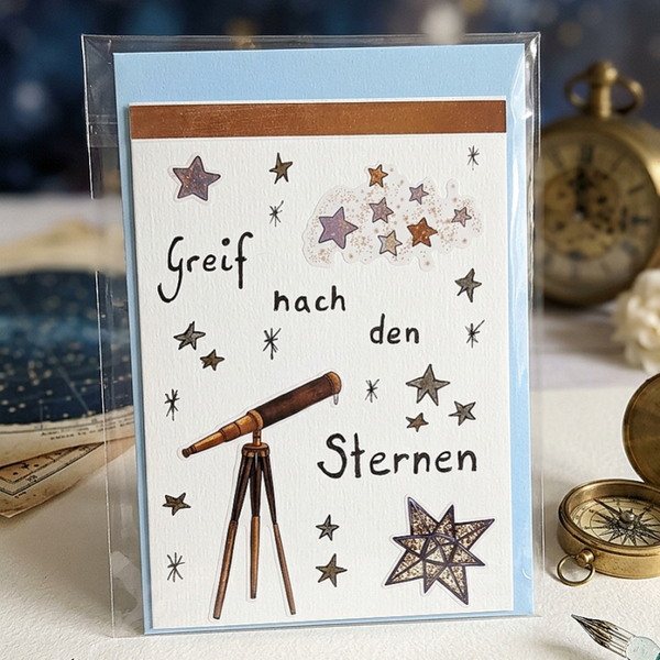 Grußkarte "Sterne"