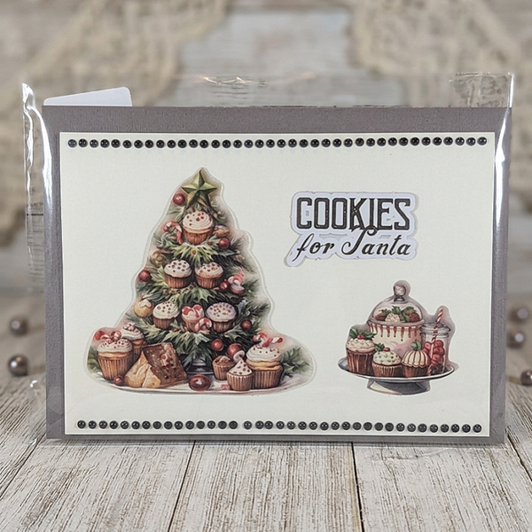 Grußkarte "Cookies schwarz"