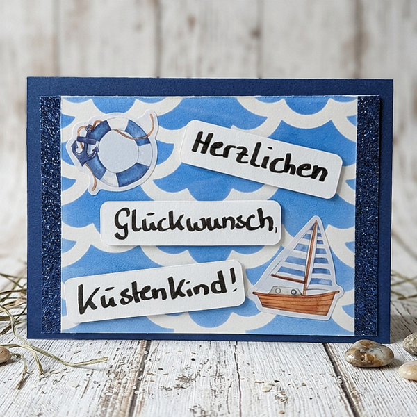 Glückwunschkarte "Küstenkind"