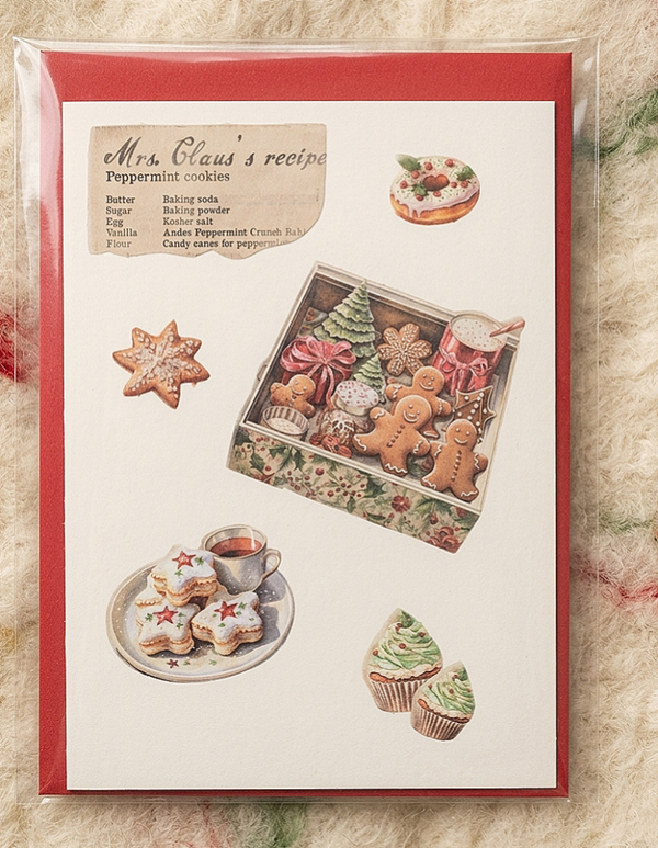 Grußkarte "Rezept cookies"