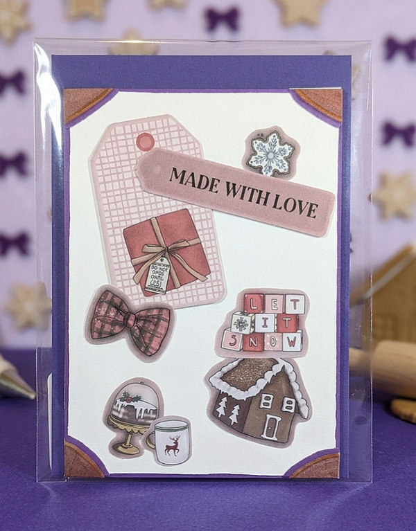 Grußkarte "with love"