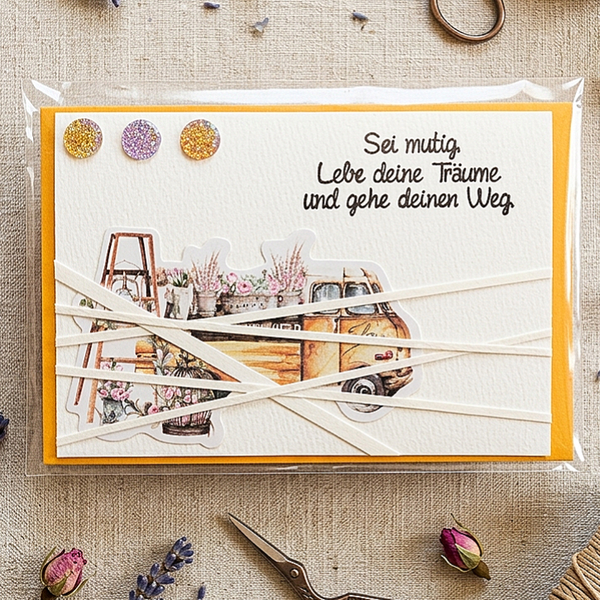 Grußkarte "Bus"