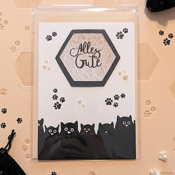 Grußkarte "Katzen"