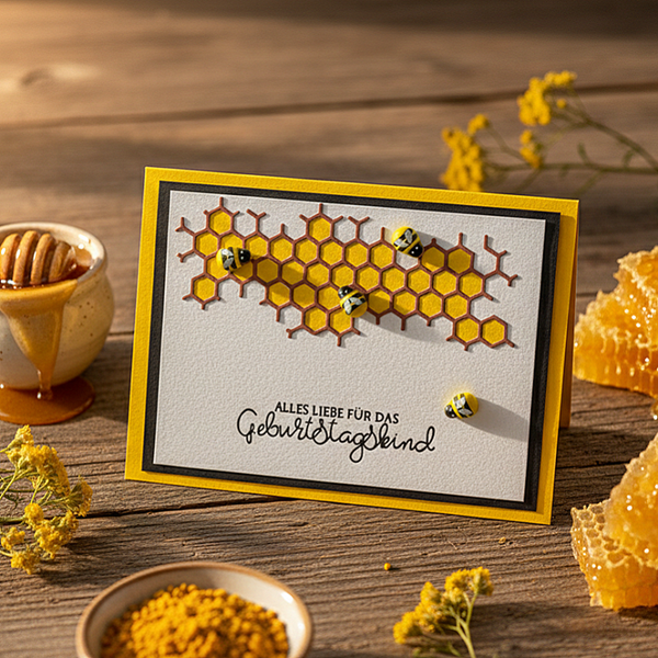 Glückwunschkarte "Bienen"