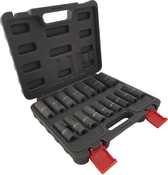 Weber Tools 1/2'' Krachtdoppen set 16-delig