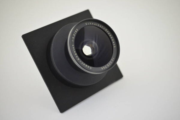 SINAR Schneider Super-Angulon 1:5,6 / 90 mm groothoek voor 4x5 inch