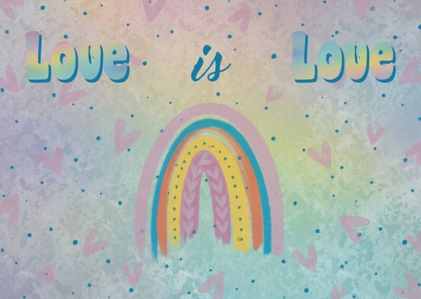 Wenskaart Love is love