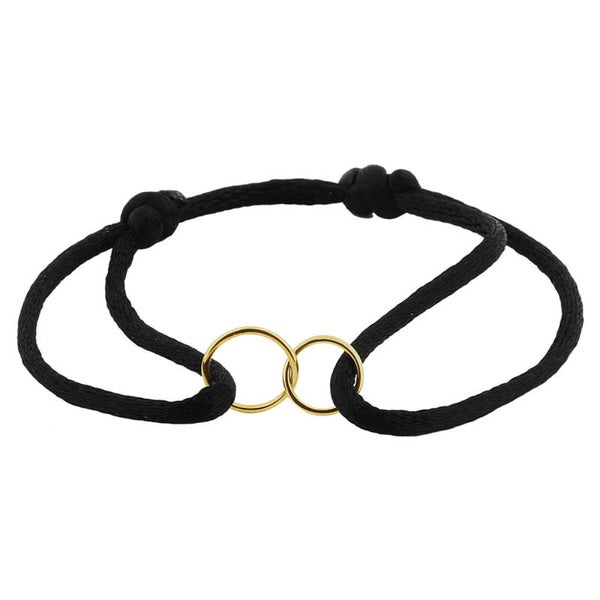 ZIAG-35  armband satijn rondjes