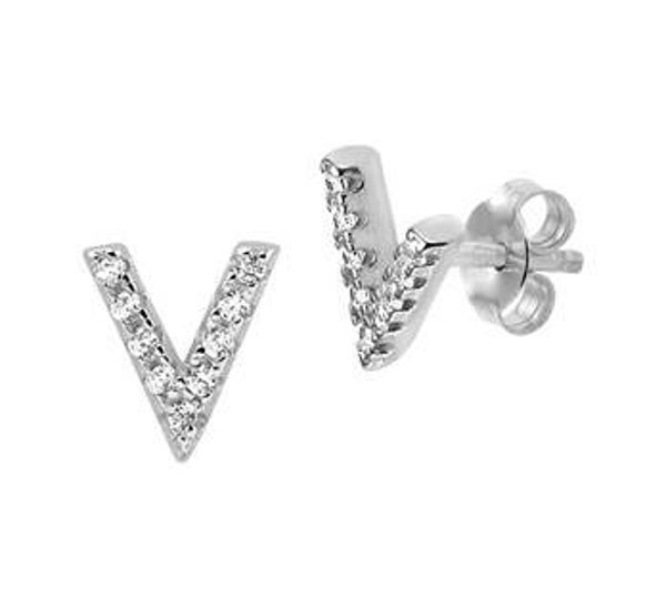 Oorknoppen V zirkonia ZIO-40-52