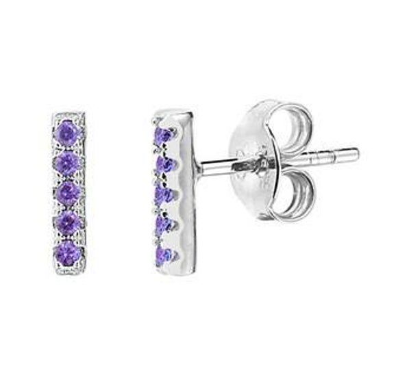 ZIO-302 ZILVER OORKNOPPEN PAARS ZIRKONIA