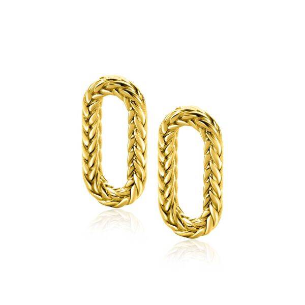 ZINZI ZICH2553G  gold plated zilveren oorbedels