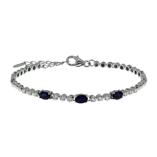 ZIA-85 armband saffier en zirkonia